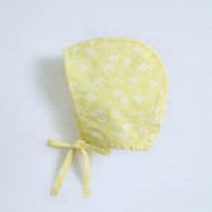Yellow Floral Kids Bonnet